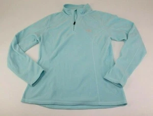 The North Face Women's Light Blue Quarter Zip Fleece Size M - Picture 1 of 5