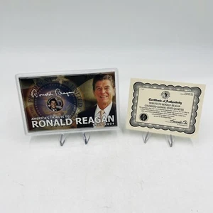 Ronald Reagan Colorized Illinois Quarter 2003 Morgan Mint Tribute Coin - Bild 1 von 10