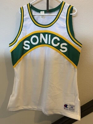 Seattle SuperSonics 🏀79World Champs rare authentic BLANK Sz 48 XL home jersey - Image 1 of 3