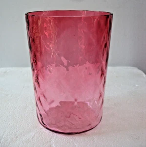 Antique Rubina DIAMOND / DIAMOND QUILT Glass Tumbler - Picture 1 of 5
