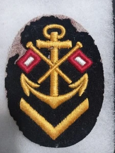WW2 German Kriegsmarine Arm Insignia Signals PATCH - Picture 1 of 2