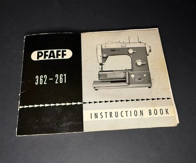 Vtg PFAFF 362-261 Instruction Manual RARE - Image 1 of 4