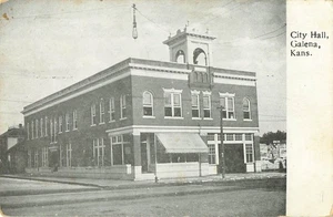 Postkarte Rathaus Galena Kansas - Bild 1 von 2