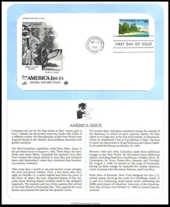 1990 Caribbean Coast Airmail Sc C127 FDC PCS panel, coastal scenery tropical - Picture 1 of 1