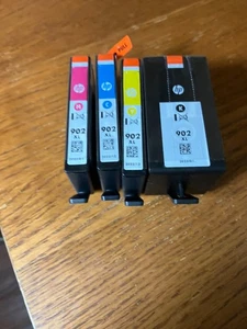 4- Genuine OEM HP 902XL Black & others Ink Cartridge SEALED NEW Exp 12/22-1/23 - Picture 1 of 1