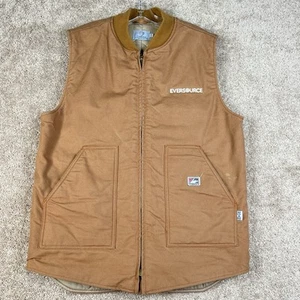 Tyndale FR Flame Resistant Vest Mens L Brown Insulated Cat 4 Utility Services - Picture 1 of 14