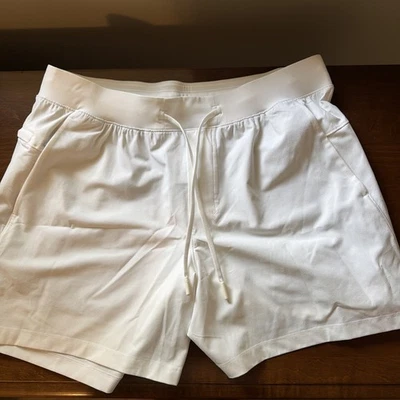 Lululemon Zeroed in Short 5 inch Men's Size L White Athletic Activewear NWT - Image 1 of 4