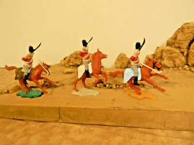 3 Timpo British Napoleonic Cavalry Painted 1/32nd figure's  (Nov. Listing) - Image 1 of 4