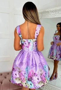 Chi Chi Purple Cocktail Prom Dress UK 12 - Picture 1 of 2