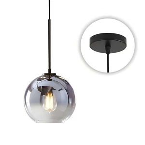 KCO Lighting Mercury Glass Pendant Light Fixtures Mid Century Modern Silver K... - Picture 1 of 8