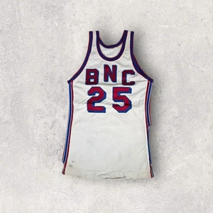 Vintage 70s Rawlings BNC Durene Basketball Jersey Size 42 FLAWS - Picture 1 of 10