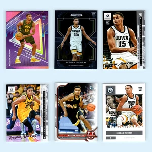 Keegan Murray Rookie Lot 6 Basketball Cards 2022 Iowa Hawkeyes Set Collection NM - Picture 1 of 8
