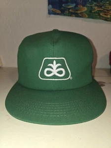 Vintage K-Products Pioneer Seed Snapback Hat Green MADE In USA - Picture 1 of 4