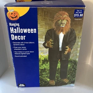 RAR! GEMMY 36" WOLF MANN BEWEGUNGSAKTIVIERTES DEKOR  - Bild 1 von 7