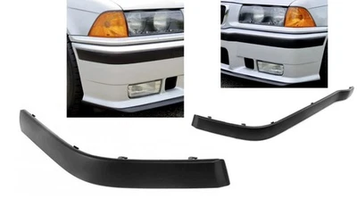 Juego de tiras de moldura de parachoques delantero para parachoques BMW E36 M3 2 piezas Foto 1 de 4