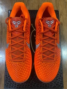 Size 9.5M Kobe VI Protro Orange Total/Argent Metallique - Picture 1 of 11