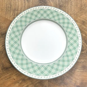 MONTEREY PLAID Set of 5 Salad Plates 9.25" Fitz and Floyd Classic Choices Winter - Picture 1 of 6