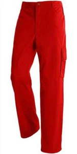 Mens Red Work Trousers  Flame Resistant Welding 44" Waist 32" Leg Cargo Combat - Picture 1 of 9