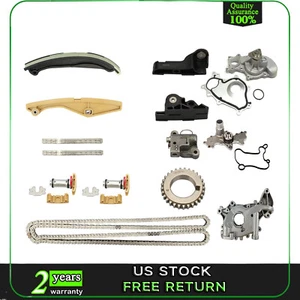 Timing Chain Water Pump w/ 4 Bolt Flange Kit Fit 15-17 Ford Transit F150 3.5L - Picture 1 of 7