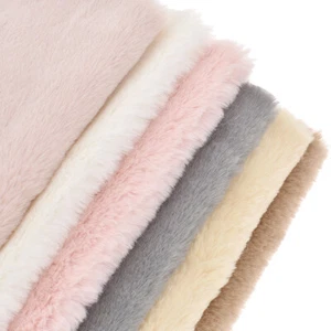 0.5 Yard Imitation Rabbit Fur Fabric Faux Plush DIY Sewing Clothing Accessories - Picture 1 of 29