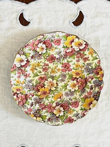 VINTAGE ROYAL CROWN PASADENA MELODY CHINTZ 6.5" BREAD/ DESSERT PLATE - Picture 1 of 10