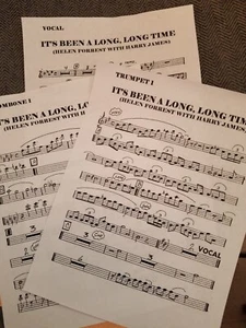 IT'S BEEN A LONG, LONG TIME  (VOCAL)  Big Band Chart Arrangement Sheet Music - Picture 1 of 1