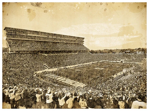 Michigan State Spartans Poster Print Sketch Wall Art Man Cave Decor 12x16" Cover