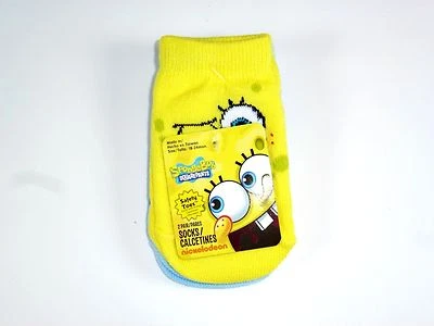 NUEVOS 6 PARES DE CALCETINES ANTIDESLIZANTES BOB ESPONJA NIÑOS NIÑAS TALLA 18-24M NS5 Foto 1 de 4