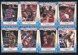 1989-90 Fleer Sticker Basketball Complete Set (11) w/ Michael Jordan