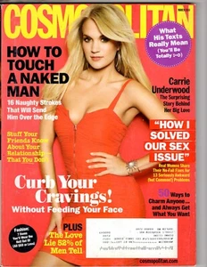 2010 MARCH COSMOPOLITAN MAGAZINE CARRIE UNDERWOOD - Picture 1 of 1