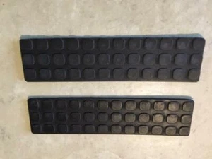 Walker Mower #5748-10 1-1/2" x 6" Front Deck Rubber Mat foot treads SET of two - Picture 1 of 2