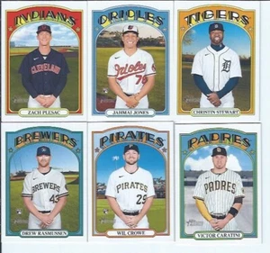 2021 Topps Heritage High Number Complete 25 Card Short Print Set #701-725 SP - Picture 1 of 1