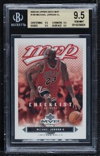 2003-04 Upper Deck MVP Checklist Michael Jordan #199 BGS 9.5 GEM MINT HOF