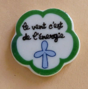 Fève Préservons notre Planète - 2011 - Le Vent c'est de l' Energie - Picture 1 of 1