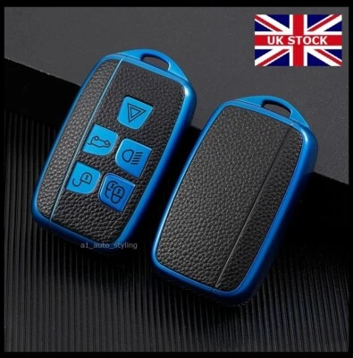 Funda deportiva con llave azul para Land Rover Discovery 4 LR4 llavero remoto TL45blu - Imagen 1 de 4