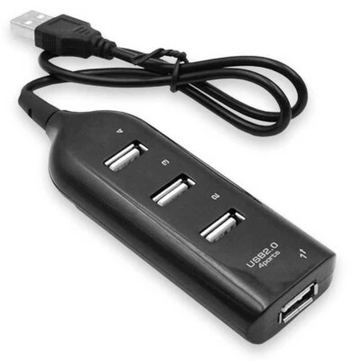 HUB USB 2.0 MOLTIPLICATORE 4 PRESE MUTLIPLA PER PC, NOTEBOOK ATTACCO USB - Immagine 1 di 4