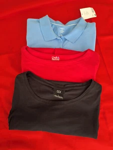 Lot of 3 Women Shirts 2XL XXL   Croft & Barrow Red Black Blue (NWT) CCX ex cond  - Picture 1 of 8