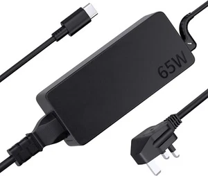 65W USB-C Laptop Charger for Lenovo ThinkPad X1 T14 T15 T480 T480s T490 T490s - Afbeelding 1 van 6