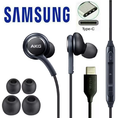 For Samsung Galaxy S10 S20 S21 S22 S23 Note10 AKG Earphones Type C Plug Lot - Image 1 of 4