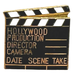 Hollywood Clap Board Lapel Pin - Bild 1 von 4