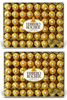 2 Packs Ferrero Rocher Fine Hazelnut Chocolates 48 count, 21.1 oz Each Pack - Image 1 of 4
