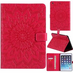 Embossed Flip Leather Stand Case Cover For iPad 7th 6th 5th 4th Gen Mini/Air/Pro