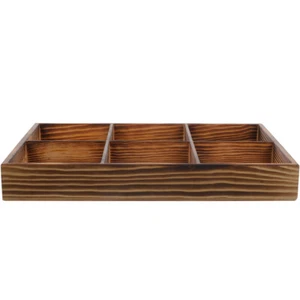 Wooden Storage Box Tea Packet Coffee and Condiment Organizer Bag Stand - Picture 1 of 12