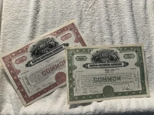 NOPCO Chemical Co. Vintage Stock Certificates 1947 & 1956 - Picture 1 of 19
