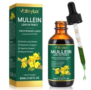 Mullein Drops Lung Cleanse – 60 ML Mullein Leaf Extract for Immune Support - Picture 1 of 5