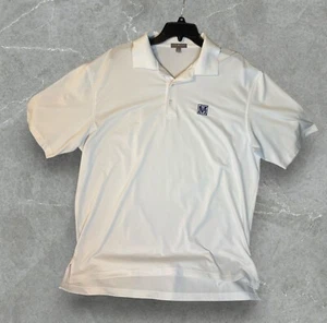 Peter Millar Summer Comfort Performance Golf Polo Men’s XL White - Picture 1 of 7