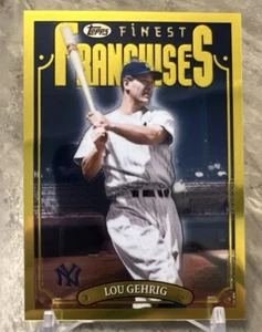 Lou Gehrig 2023 Topps Finest Flashbacks Gold Rare Franchises F17 #194 Yankees - Picture 1 of 2