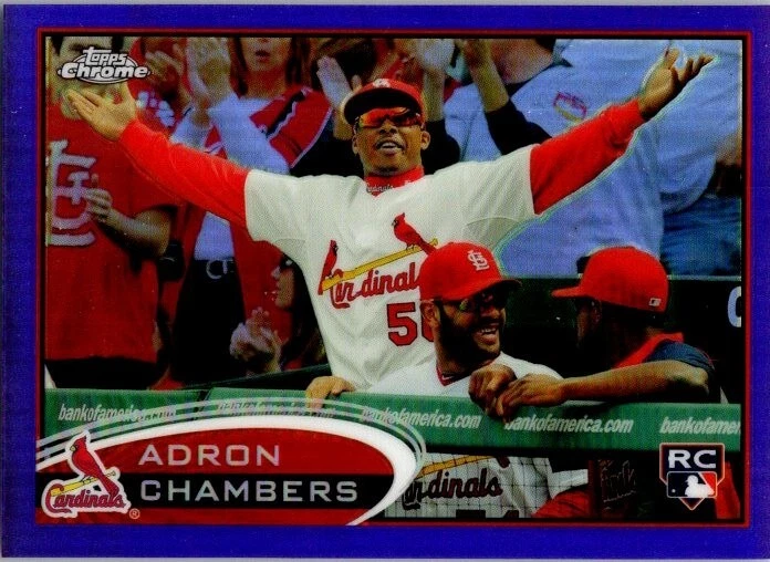 2012 Topps Chrome Purple Refractor- Adron Chambers #153 - Image 1 of 1