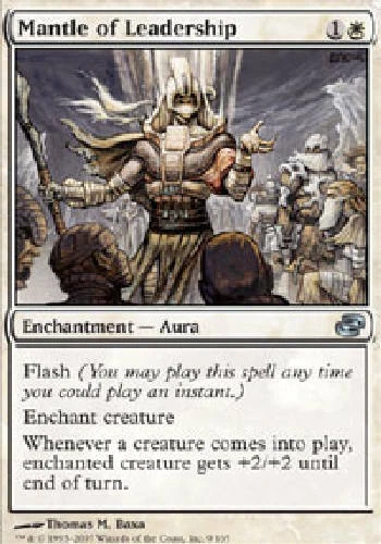 MANTLE OF LEADERSHIP X4 4 4X Planar Chaos MTG Magic the Gathering Cards DJMagic - Image 1 of 1