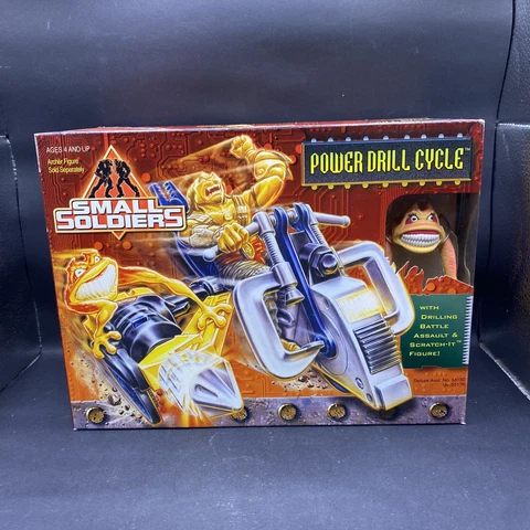 Vintage 1998 Kenner Small Soldiers Power Drill Cycle  Sealed New NIB A2 Cover